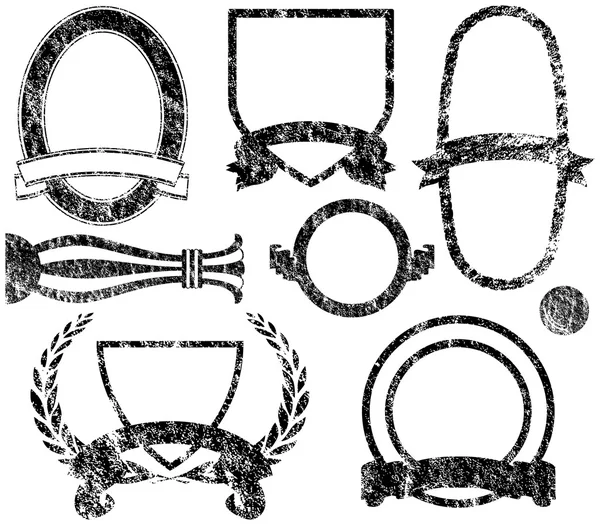 Elementi del logo Grunge — Vettoriale Stock
