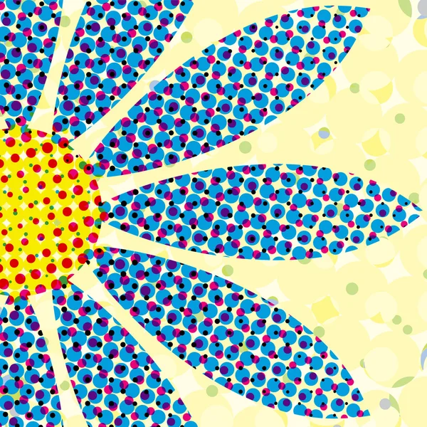 Fleur demi-teinte — Image vectorielle
