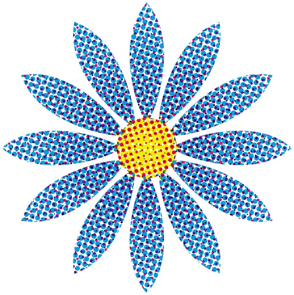 Половинчатый цветок — стоковый вектор
