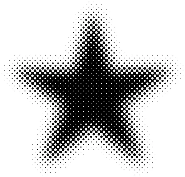 Halbone star — стоковый вектор