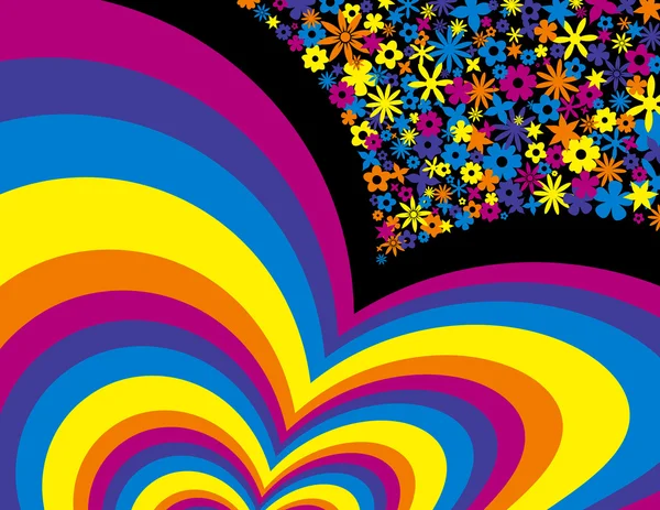 花虹の背景 — ストックベクタ