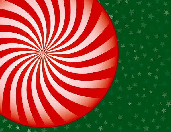 Borsmenta Candy-karácsonyi háttér — Stock Vector
