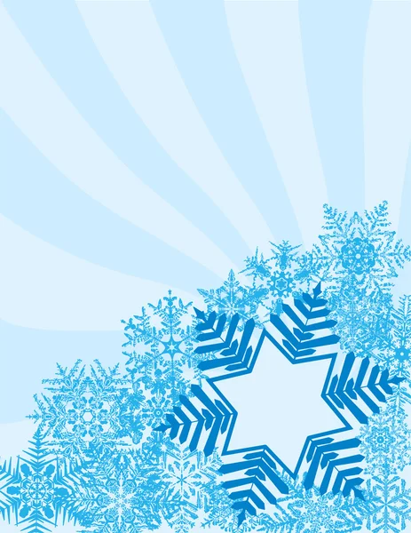 Snowflake Background — Stock Vector