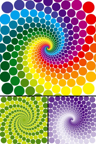Giro de arco-íris com variações de cor —  Vetores de Stock