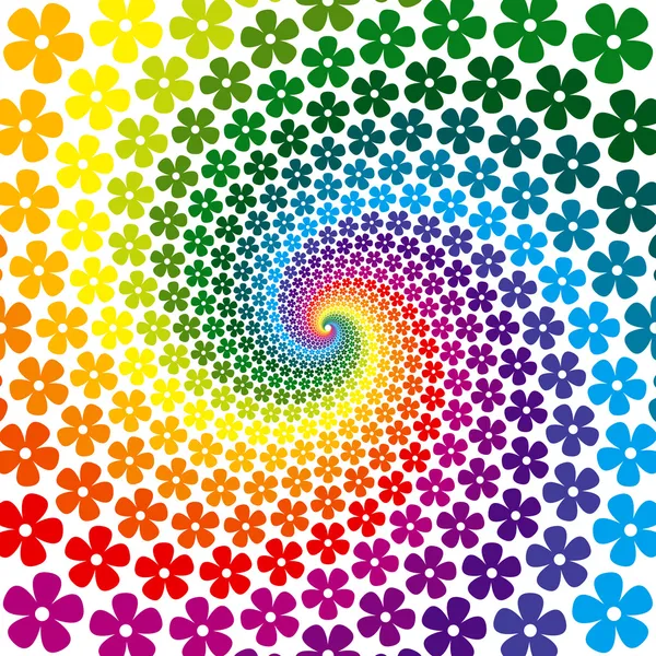 Fundo espiral de flor colorida Ilustração De Stock