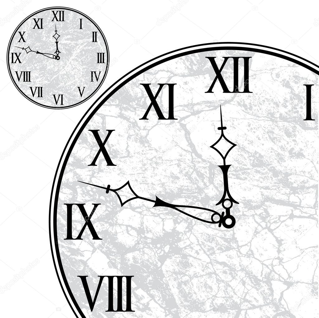 Clock Face with Roman Numerals