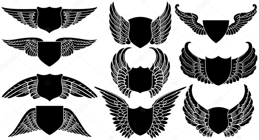 Shields with Wings, create your own logo