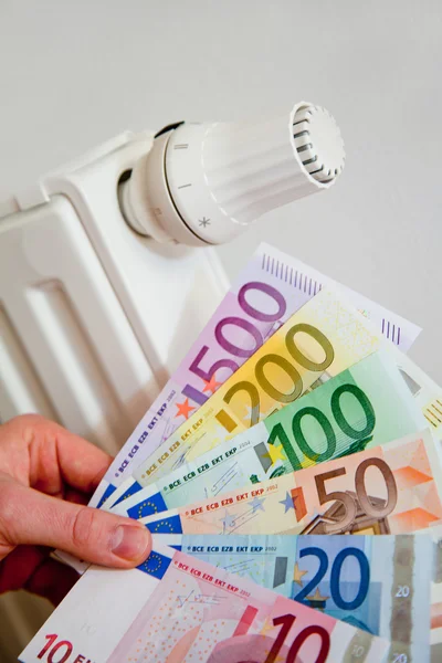 stock image Radiator with money