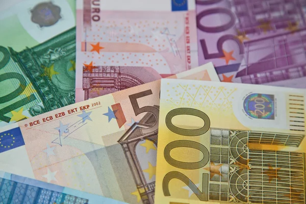 Geld eurobankbiljetten — Stockfoto