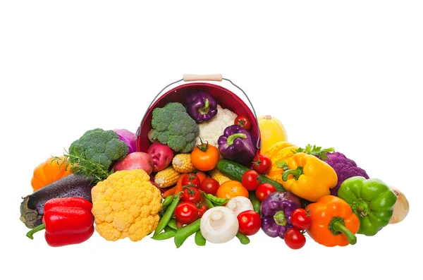 Piacon friss zöldségek — Stock Fotó