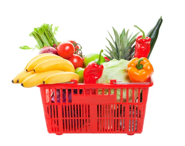 Grocery Shopping Basket — Stock Photo, Image