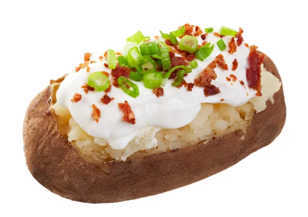 Bakad potatis laddad — Stockfoto