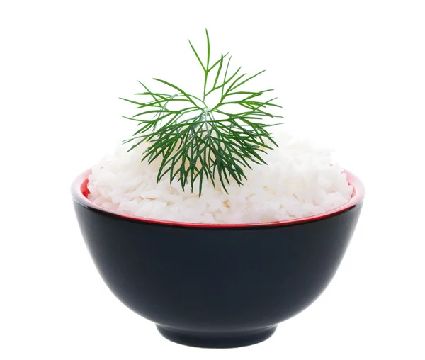 Delicately Garnished Rice Bowl — Stock Photo, Image