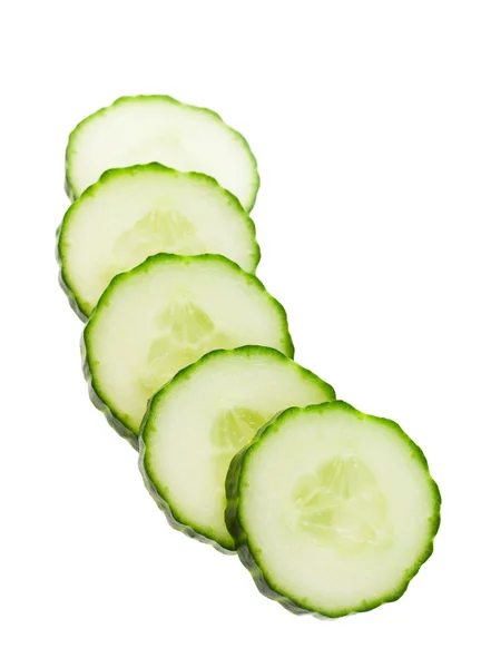 Engelse komkommer plakjes — Stockfoto