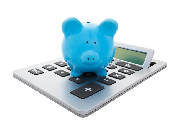 Calculate the Savings with Clipping Path — Stock Photo, Image