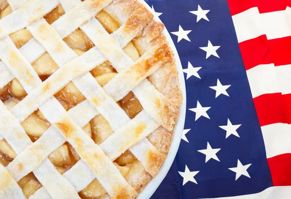 Amerikaner als Apfelkuchen — Stockfoto