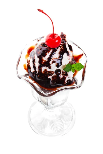 Irresistible chocolate sundae — Stockfoto