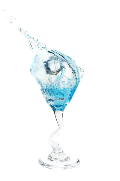 Buz küpü splash — Stok fotoğraf