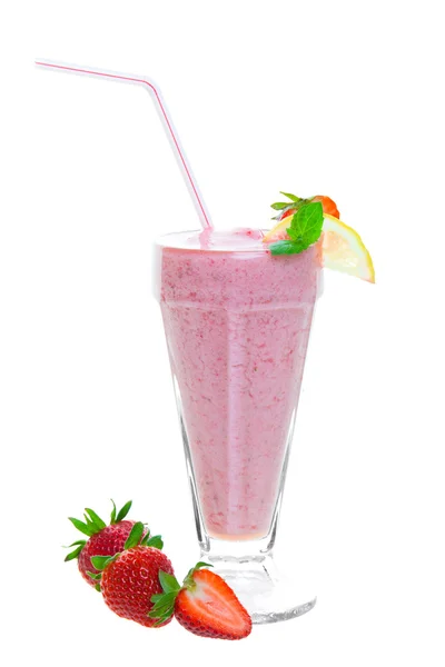 Gezonde strawberry smoothie — Stockfoto