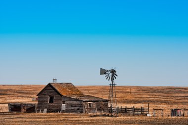 Abandoned Prairie Homestead clipart