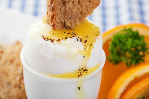 stock image Soft Boiled Egg and Toast