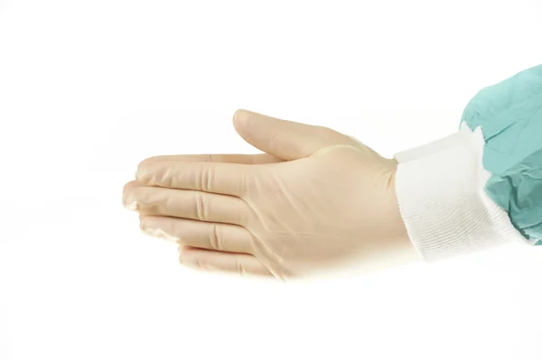 Mãos de cirurgião isoladas — Fotografia de Stock