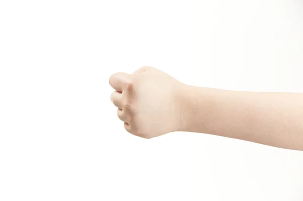 Childs pekfingret pekar - visar riktning — Stockfoto