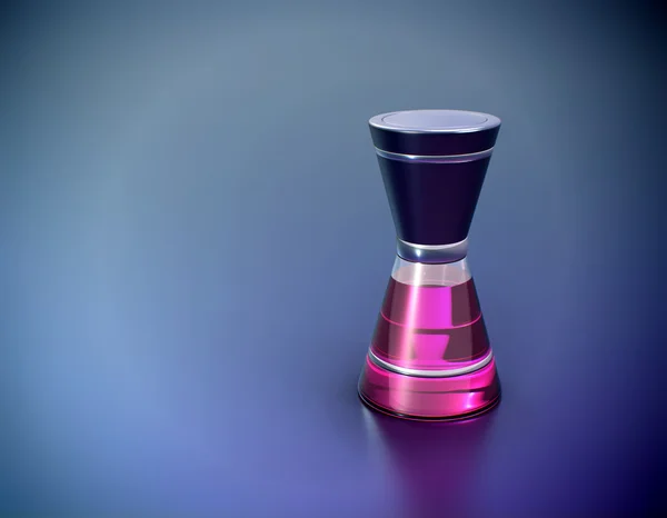 A sötét háttér, 3D-s modell parfüm — Stock Fotó