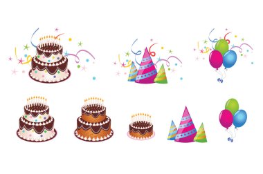 Birthday stuff pack clipart