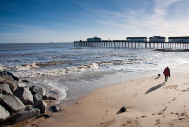 Southwold beach, suffolk, İngiltere