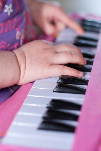 stock image Hands playing the piano