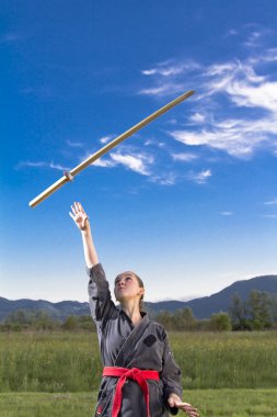 kadın ninja atma kılıç