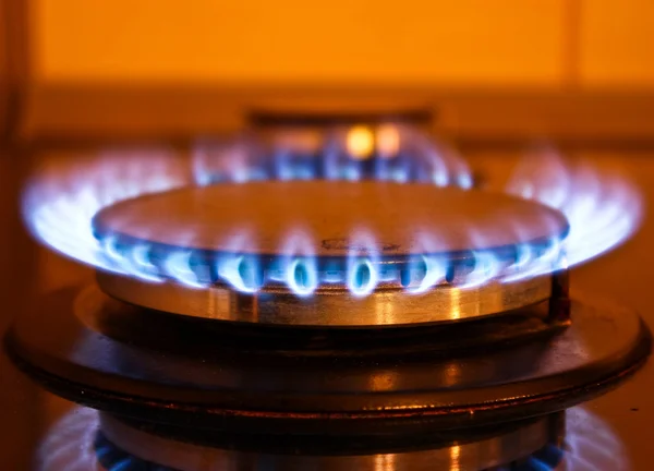 stock image Gas burner from a stove.