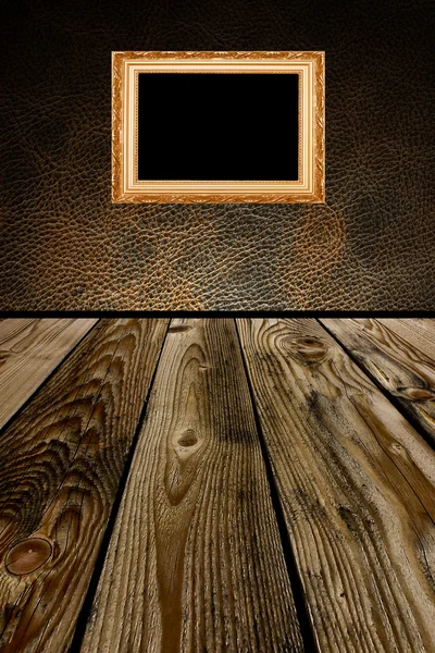 Одна рамка коричнева стіна 8 — стокове фото
