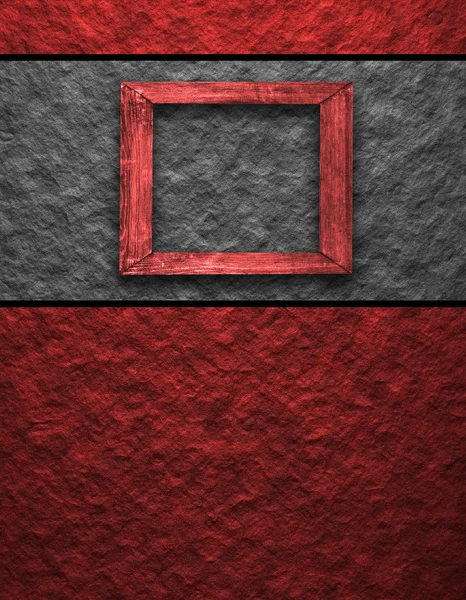 Quadro vermelho — Fotografia de Stock