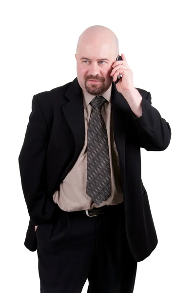 Businessman on cellphone — Stock Photo, Image