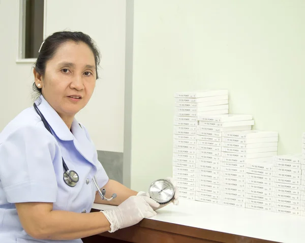 stock image Nurse With Hygrometer