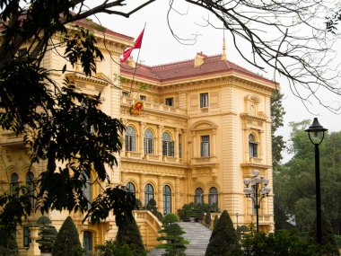 Ho Chi Minh, the Presidential Palace in Hanoi, Vietnam