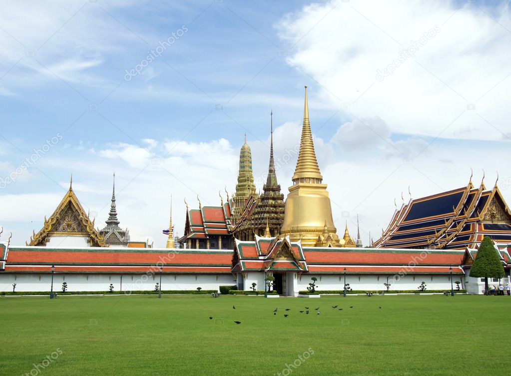 Temple of the Emerald Buddha, Bangkok Thailand.