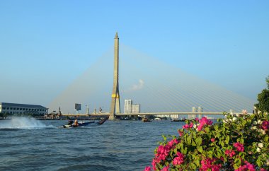 Bangkok Rama VIII bridge clipart