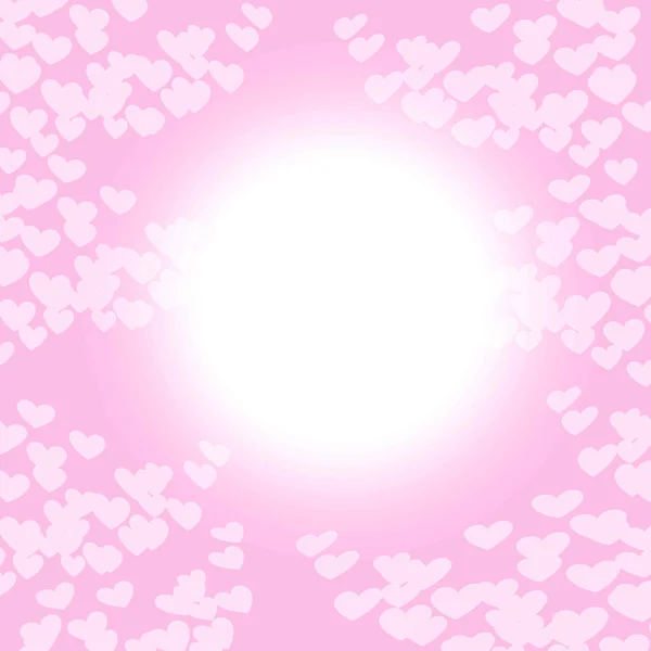 Corações brancos no fundo rosa — Fotografia de Stock