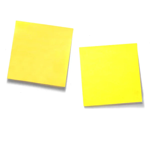 Žlutá poznámek sticky notes s odstínem — Stock fotografie
