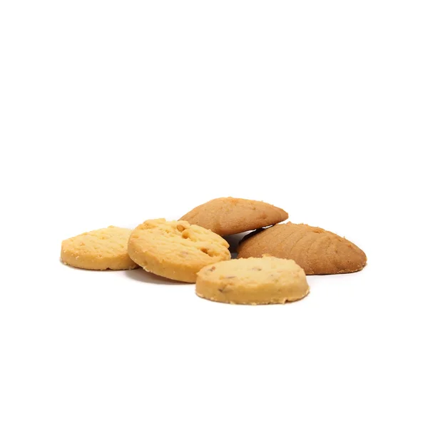 孤立在白色背景上一些饼干 — 图库照片