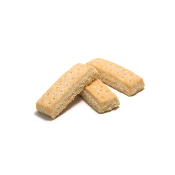 Niektóre pliki cookie na białym tle na białym tle — Zdjęcie stockowe