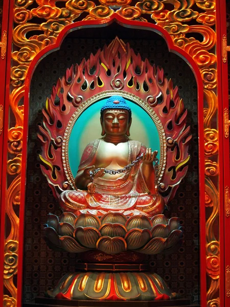 Buddha i kinesiska tempel — Stockfoto