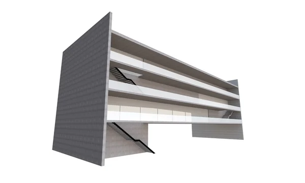 3D-modern gebouw — Stockfoto