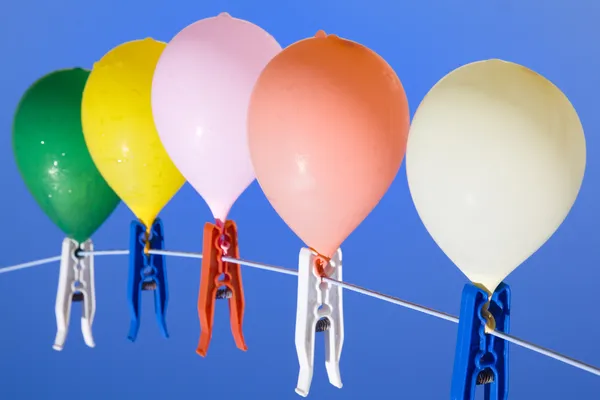 Ballons omhoog — Stockfoto
