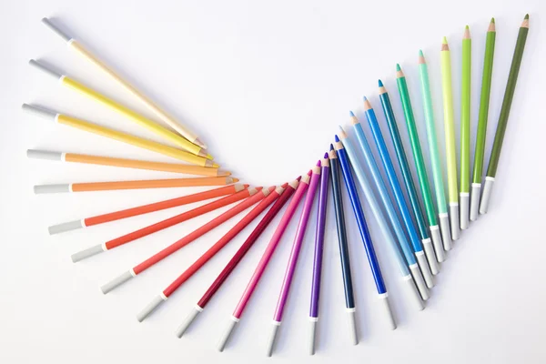 Dancing colored pencils — Stock Photo, Image