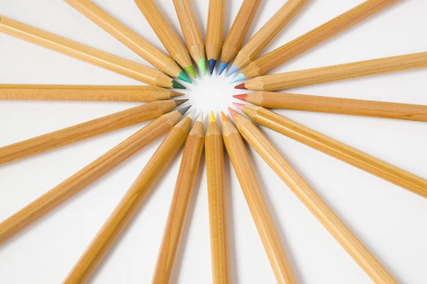 Uncolored wooden pencils — Stock Photo, Image