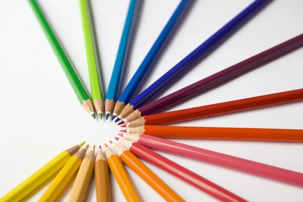 Semistella colorata con matite — Foto Stock